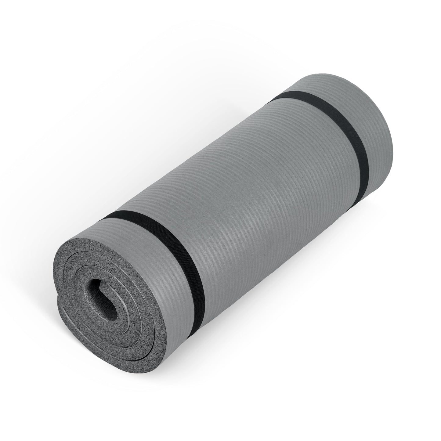 CAP Barbell 1-Inch High Density Exercise Yoga Mat with Strap | Multiple Colors