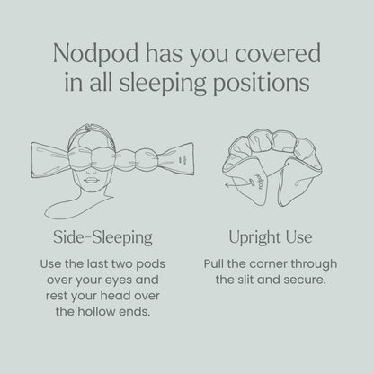Nodpod Gentle Pressure Sleep Mask | Patented Light Blocking Design for Sleeping, Traveling & Relaxation - Wisteria