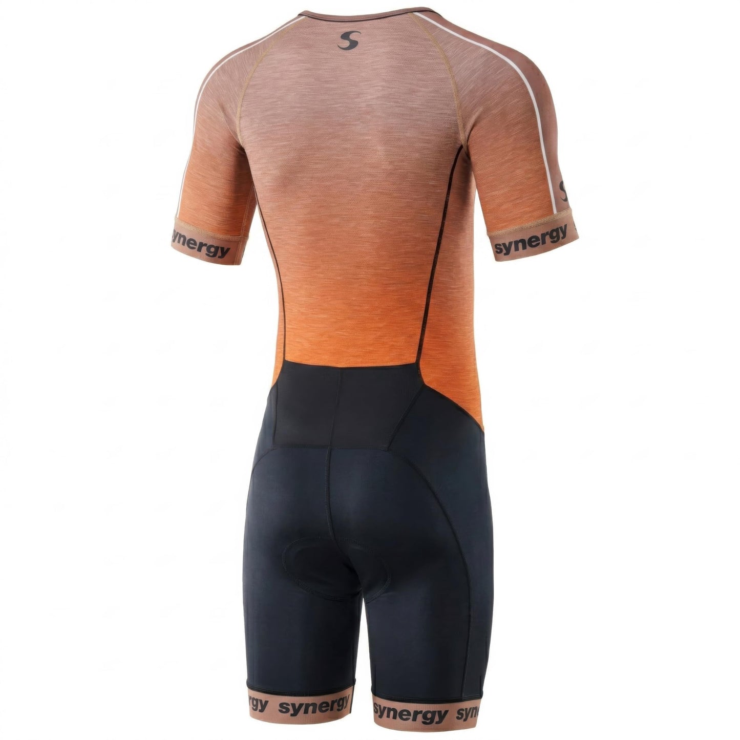 Synergy Pro Men's Triathlon Short Sleeve Trisuit (Solar Burst, Small)