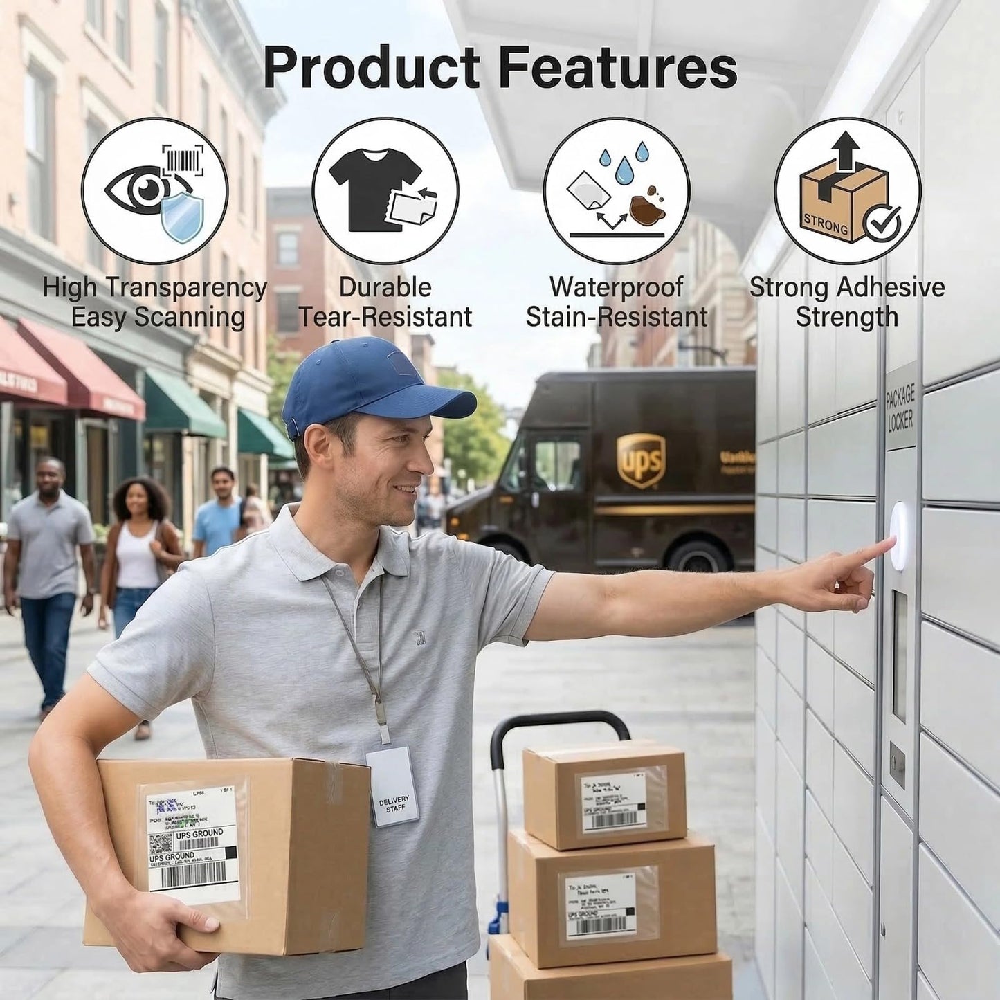 9527 Product 6" x 9" Clear Adhesive Top Loading Packing List Clear Shipping Pouches, Mailing/Shipping Label Envelopes (100 Pack)