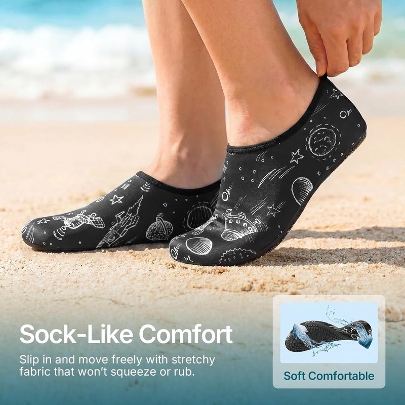 Quick-Dry Water Shoes for Men & Women - Aqua Socks for Beach, Yoga, and Hiking | Adult & Youth Sizes