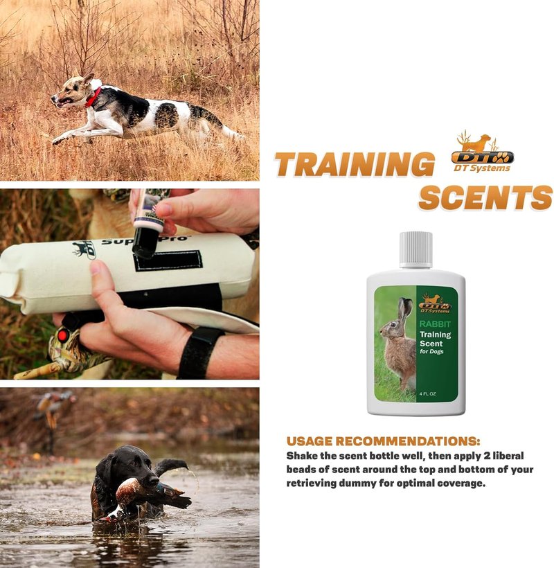 DT Systems Super Pro Series Dog Training Scents - Natural Concentrated Hunting Retriever Scent Aid | 4 oz