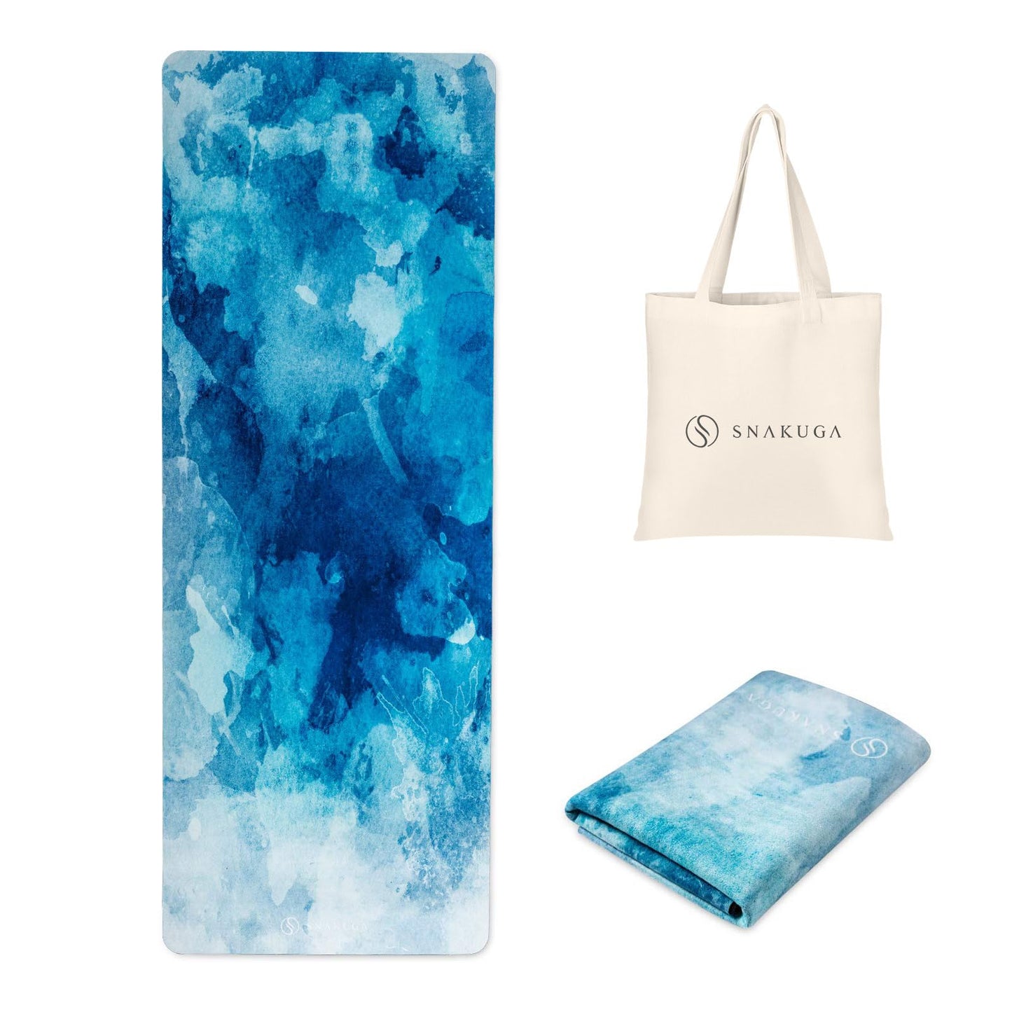 Travel Yoga Mat, Non Slip Exercise Suede Mat with Carry Bag, All-Purpose Fitness Mat with High Density Anti-Tear Surface for Women, Ideal for Pilates Workout (72'' x 24'' x 1.5mm Thick)