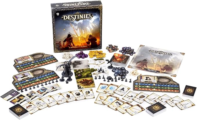 Destinies Board Game - Immersive Storytelling and Adventure for Tabletop Enthusiasts Ages 14+ 1-3 Players 120-150 Minute Playtime Made by Lucky Duck Games