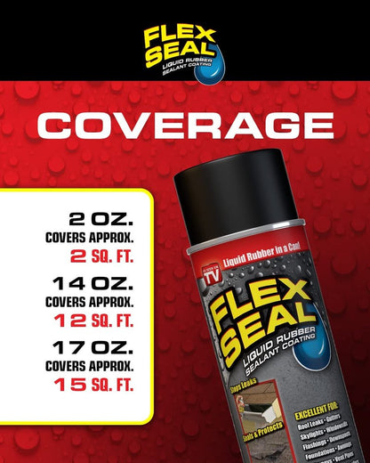 Flex Seal Mini, 3-Pack, White, Stop Leaks Instantly, Waterproof Rubber Spray On Sealant Coating, Travel Size, Perfect for Gutters, Wood, RV, Campers, Roof Repair, Skylights, Windows, and More