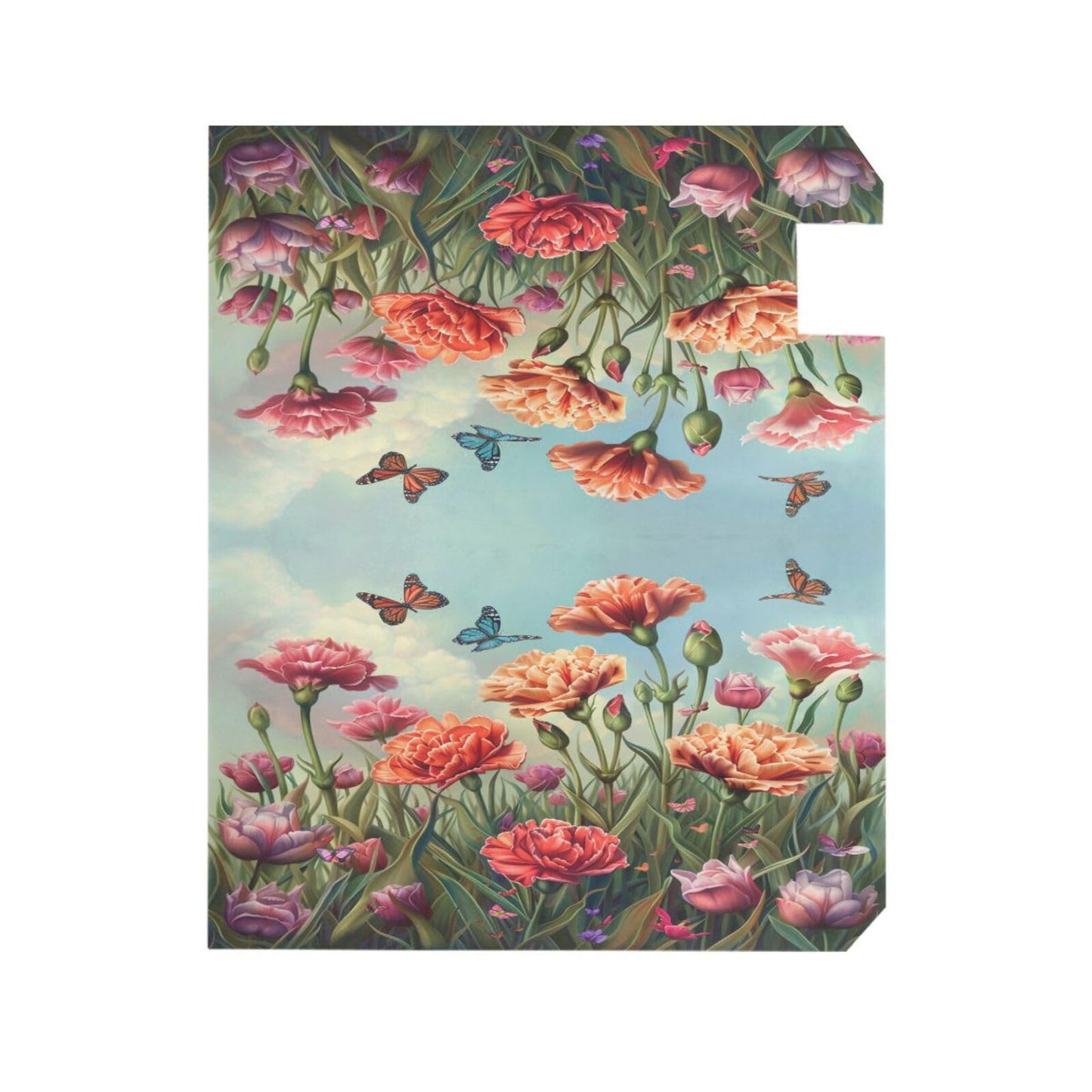 ALAZA Carnation Tulip Flowers Field Butterflies Magnetic Mailbox Cover MailWraps Garden Yard Home Decor for Outside Standard Size-18"x 20.8"…