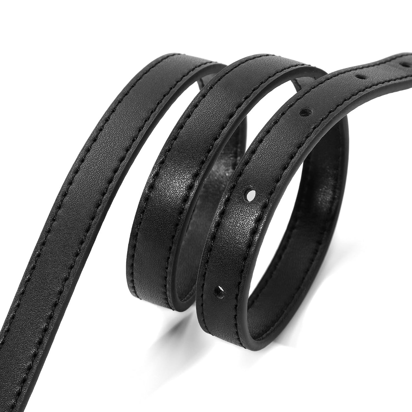 BEUDW Leather Adjustable Shoulder Strap, Used For Replacing Leather Shoulder Strap, Suitable For Handbag Shoulder Strap (width: 0.6in-Black)
