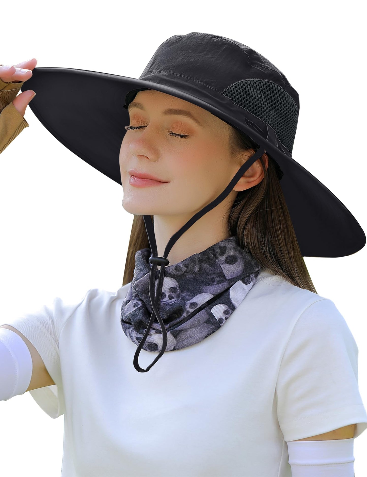 Peicees Fishing Hat, UPF 50+ Wide Brim Sun Hat for Women Safari Hats Hiking Hats Sun Hats with UV Protection