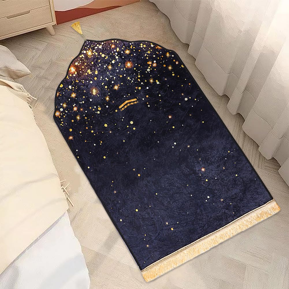 Prayer Mat Muslim Prayer Rug Portable Festival Mat Lightweight Praying Carpet with Tassel for Women Men
