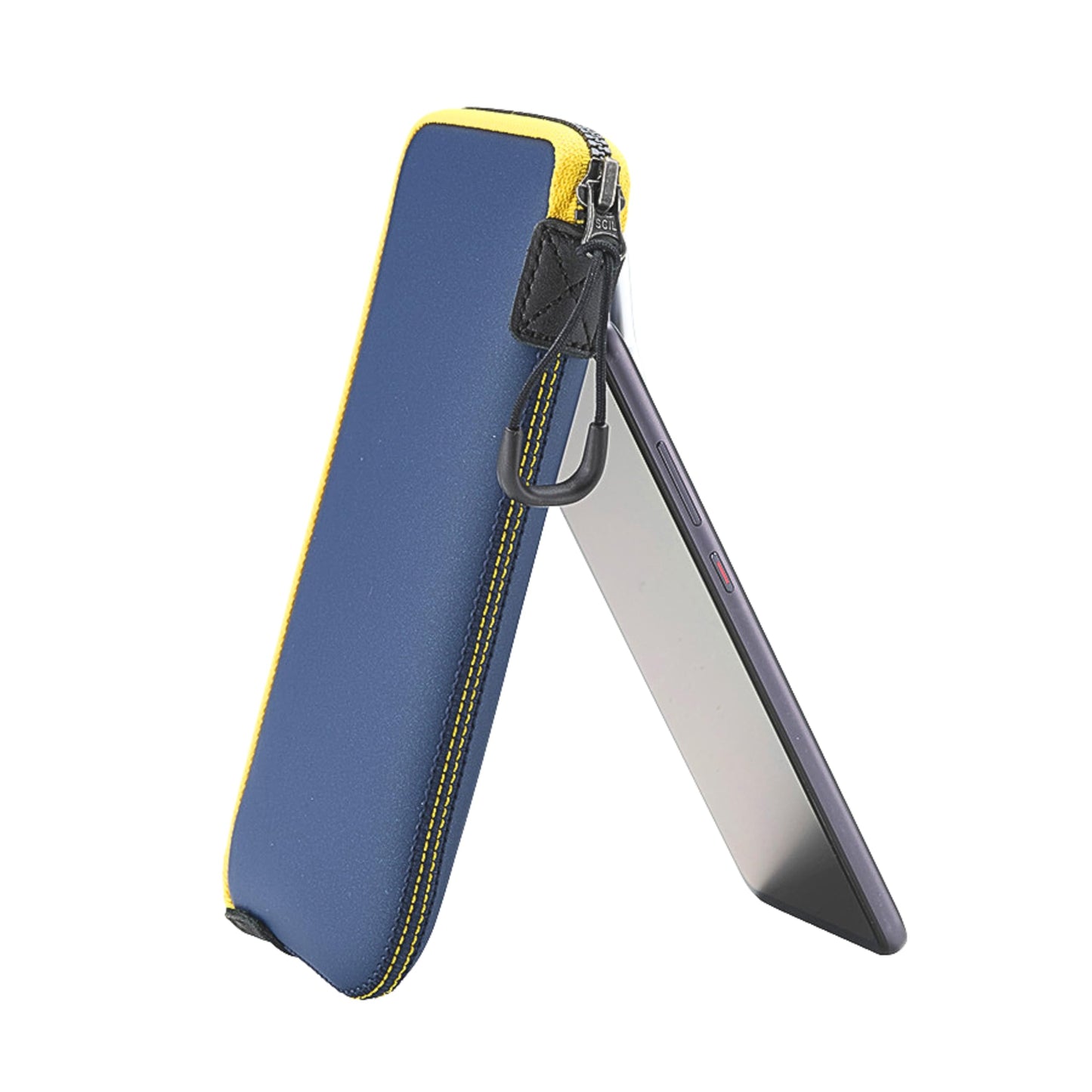 OneJoy Neoprene Phone Pouch, Lightweight Protective Cellphone Sleeve with Large Zipper Opening, Inner Pocket, Thermal Insulated, Durable Cell Phone Carrier for iPhone & Smartphones [ Navy ]
