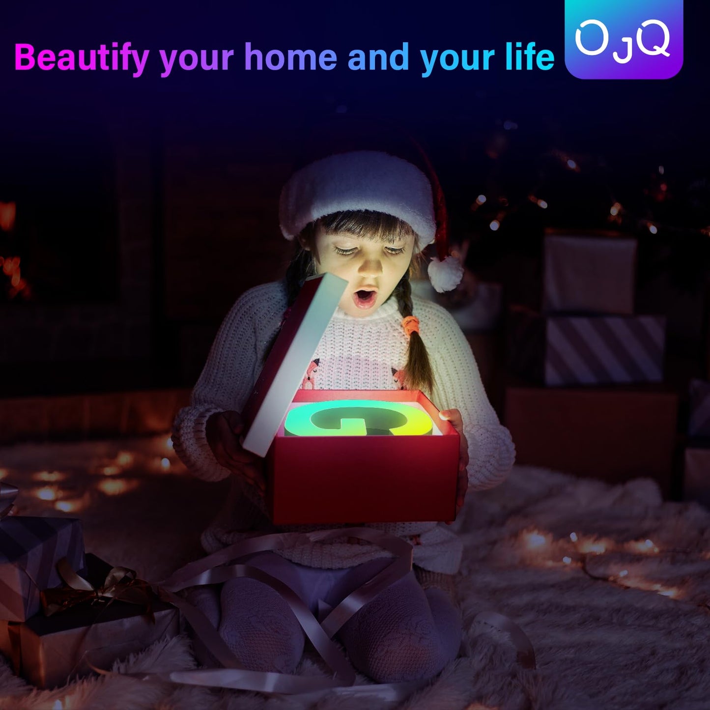 OJQ Light Up Letters LED Letter - Marquee Letters Room Decor Wall Art Bedroom Graduation Gifts Kids Bathroom Decor - Christmas Birthday Gifts for Girl - Teen Girls Gifts Party Home Wall Decor