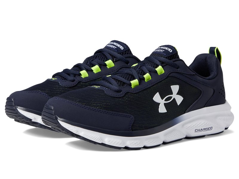 Under Armour Men's Charged Assert 9, (404) Midnight Navy/Yellow Ray/White, 9.5