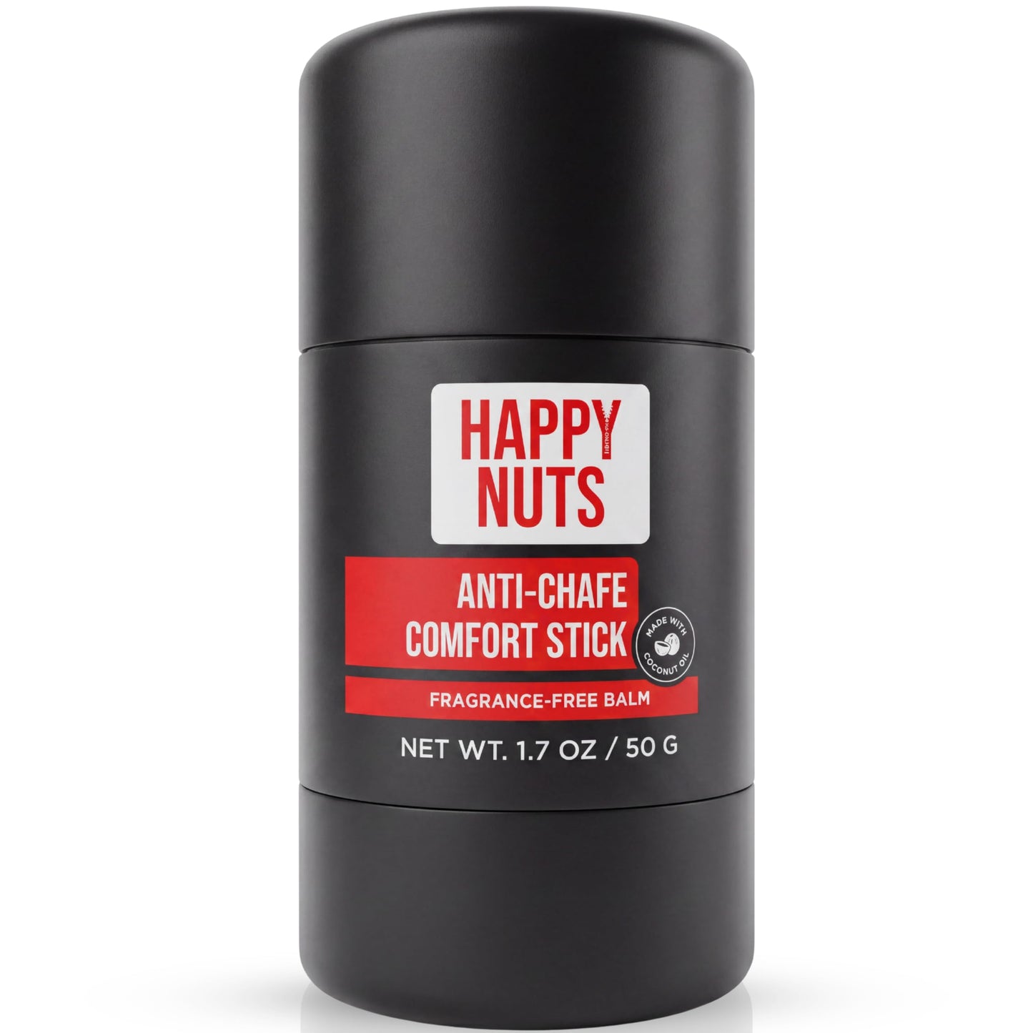 HAPPY NUTS Anti-Chafe Comfort Stick for Men: Ultimate Friction Defense & Chafing Prevention for Active Lifestyles - Perfect for Runners, Cyclists, & Active Men (1 Pack)