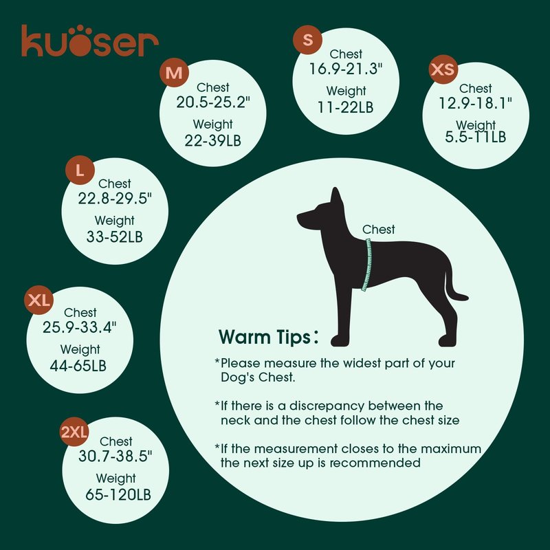 Kuoser Dog Life Jacket, High Flotation Swim Vest for Water Active