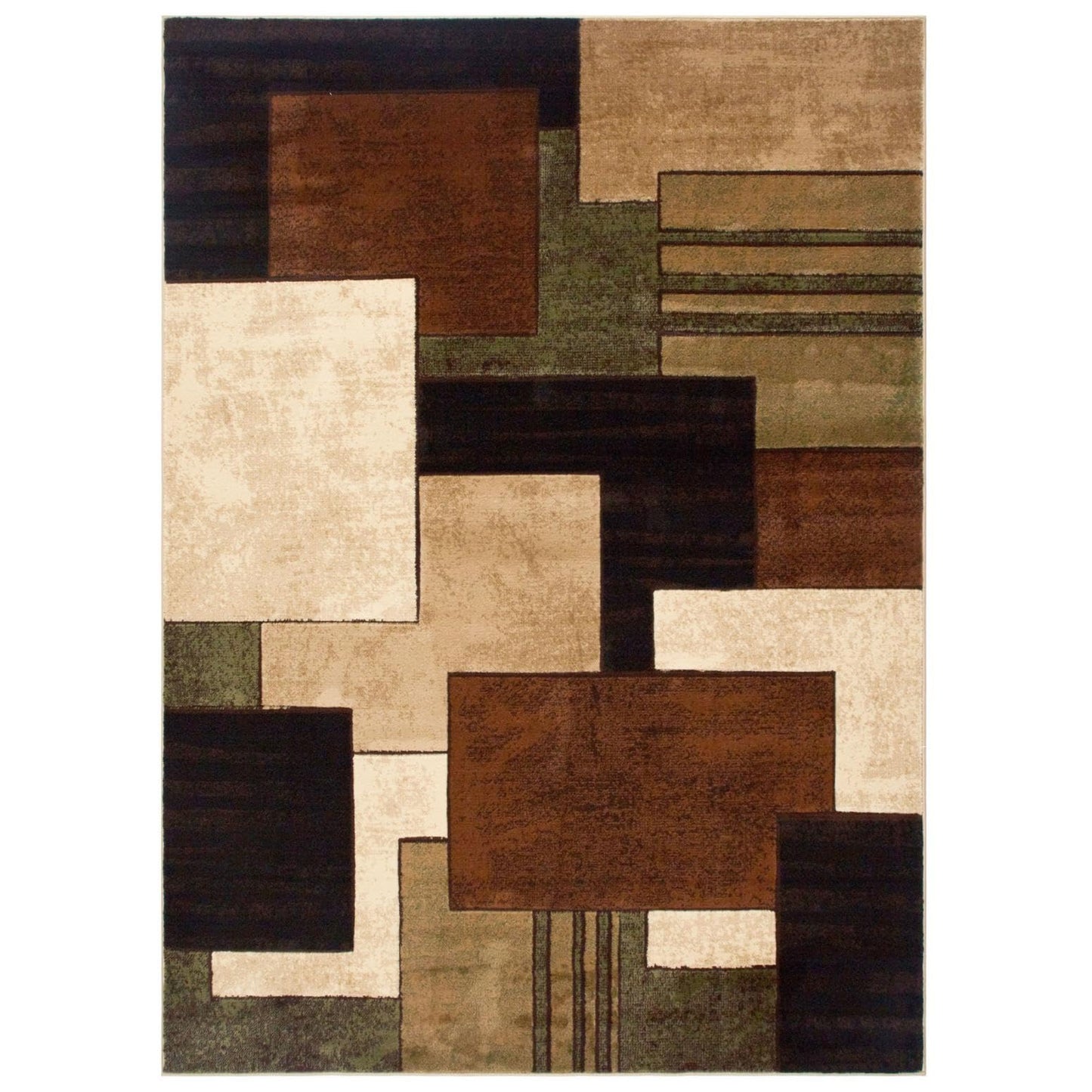 Home Dynamix Tribeca Mason Area Rug 5'2"x7'2", Abstract Brown/Green (HD5367-548)