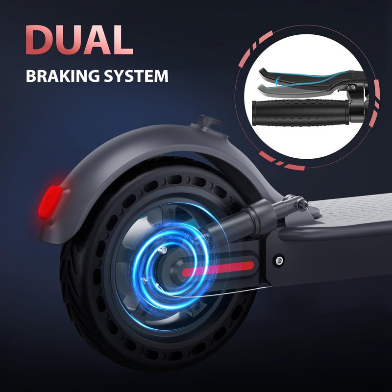 MAXSHOT Electric Scooter for Adults, 8.5/14" Tires, 19/22Mph, 350W/500W Motor, 16-28 Miles Range, Folding E-Scooter with Dual Suspension,APP Control