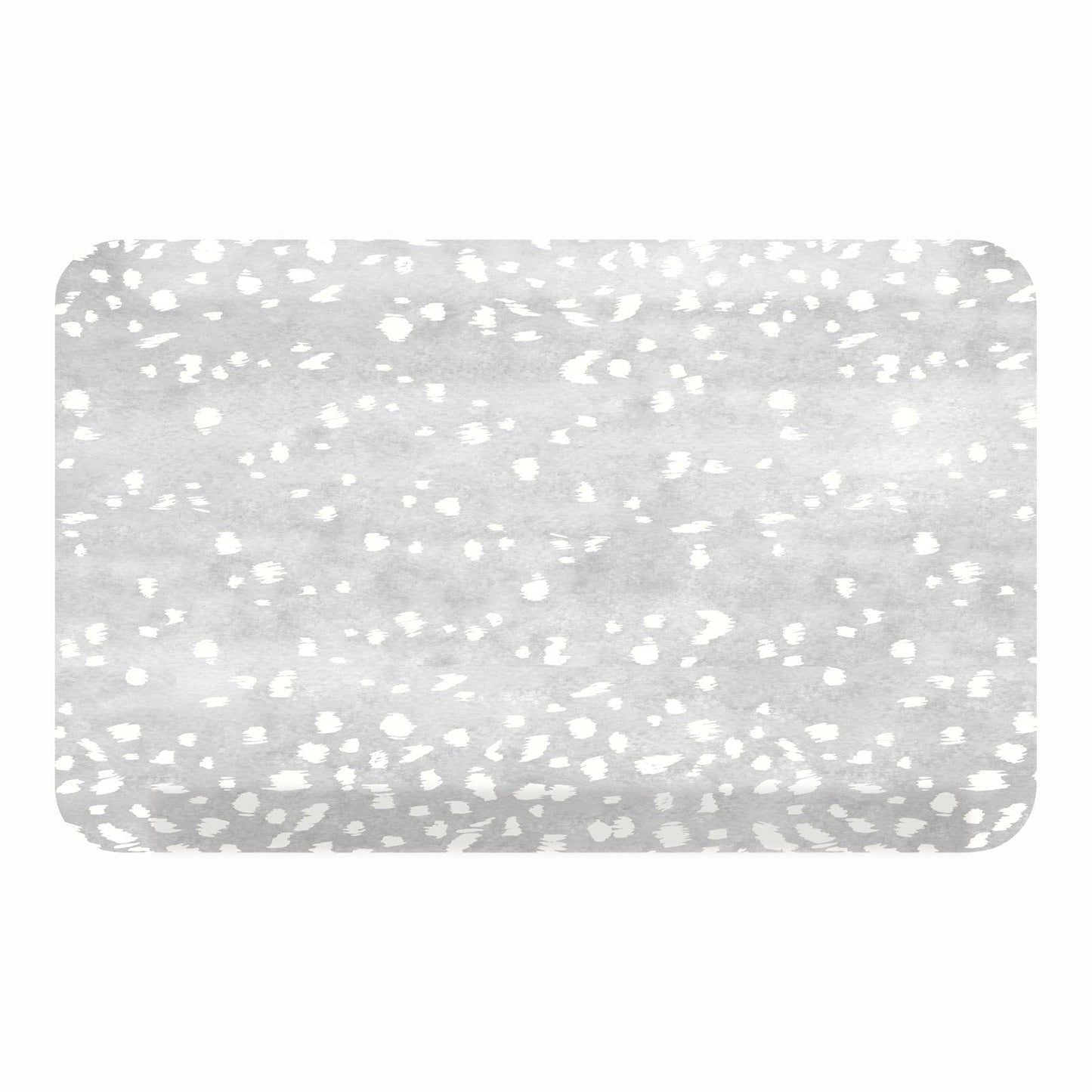 House of Noa Nama Standing Mat – Anti-Fatigue Kitchen Mats for Floor, Cushioned & Non-Slip Kitchen Comfort Mat for Standing, Thick Foam Anti-Fatigue Mat for Kitchen & Workspaces, Fawn Silver 22" x 36"
