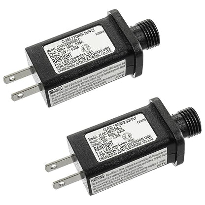 24V 7.2W LED Transformer Replacement Class 2 Power Supply for Christmas String Light Inflatable Decorations LED Controller IP44 Waterproof Low Voltage