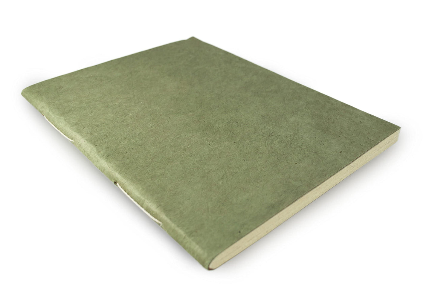 Nepali Companion 8.5x11 inch Notebook with Handmade Paper and Vegetable-Dyed Softcover, Vintage Composition Notebook for Office, School, and Home, Handcrafted in Nepal (Large, Sage)