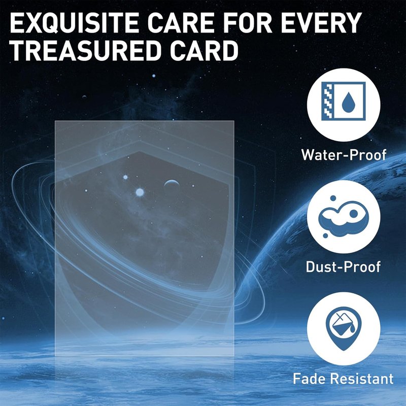 Card Sleeves - 300 Clear Plastic Trading Card Protectors for Baseball, Sports & MTG | 3.6" L x 2.6" W