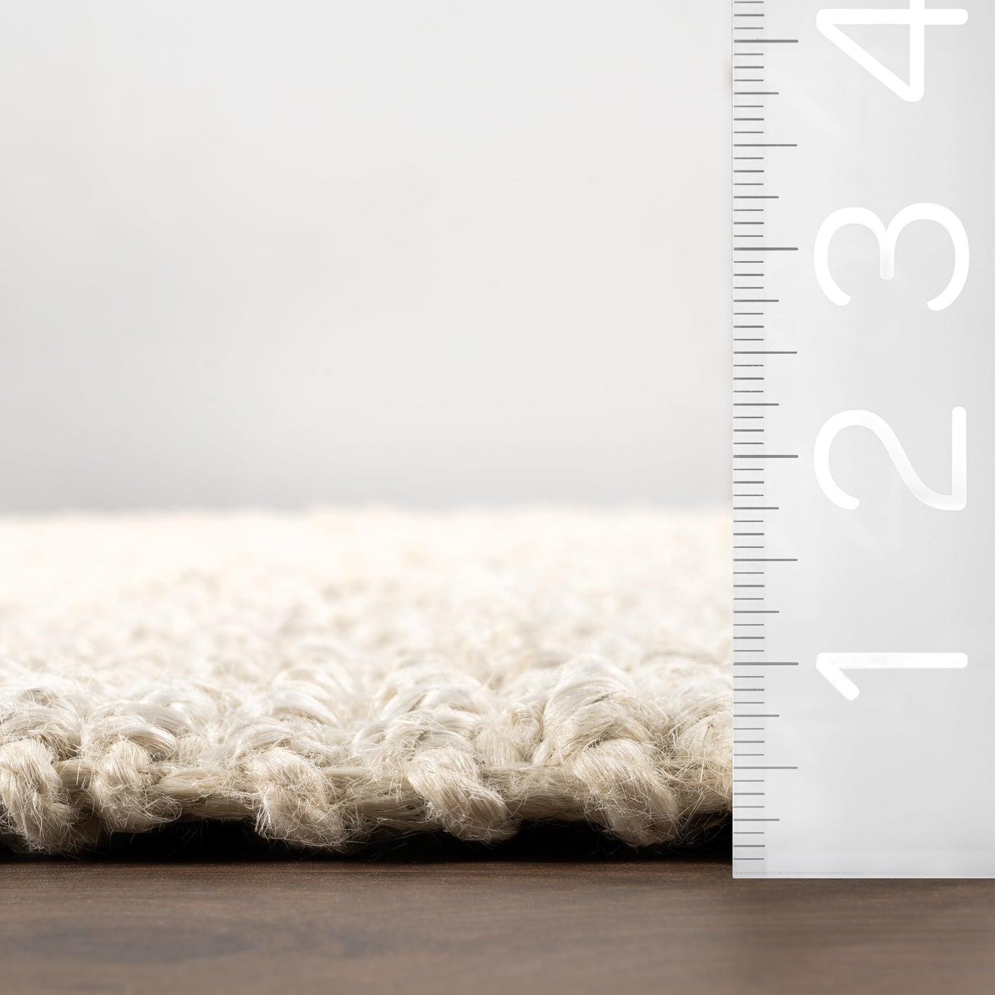 Nuloom Daniela Off-White, 3' x 5', Handmade, Jute, Tassel, Soft and Textured, High Traffic, Stain Resistant, Easy Clean, Durable Area Rug for Bedroom, Living Room, Dining Space, Foyer, Entryway