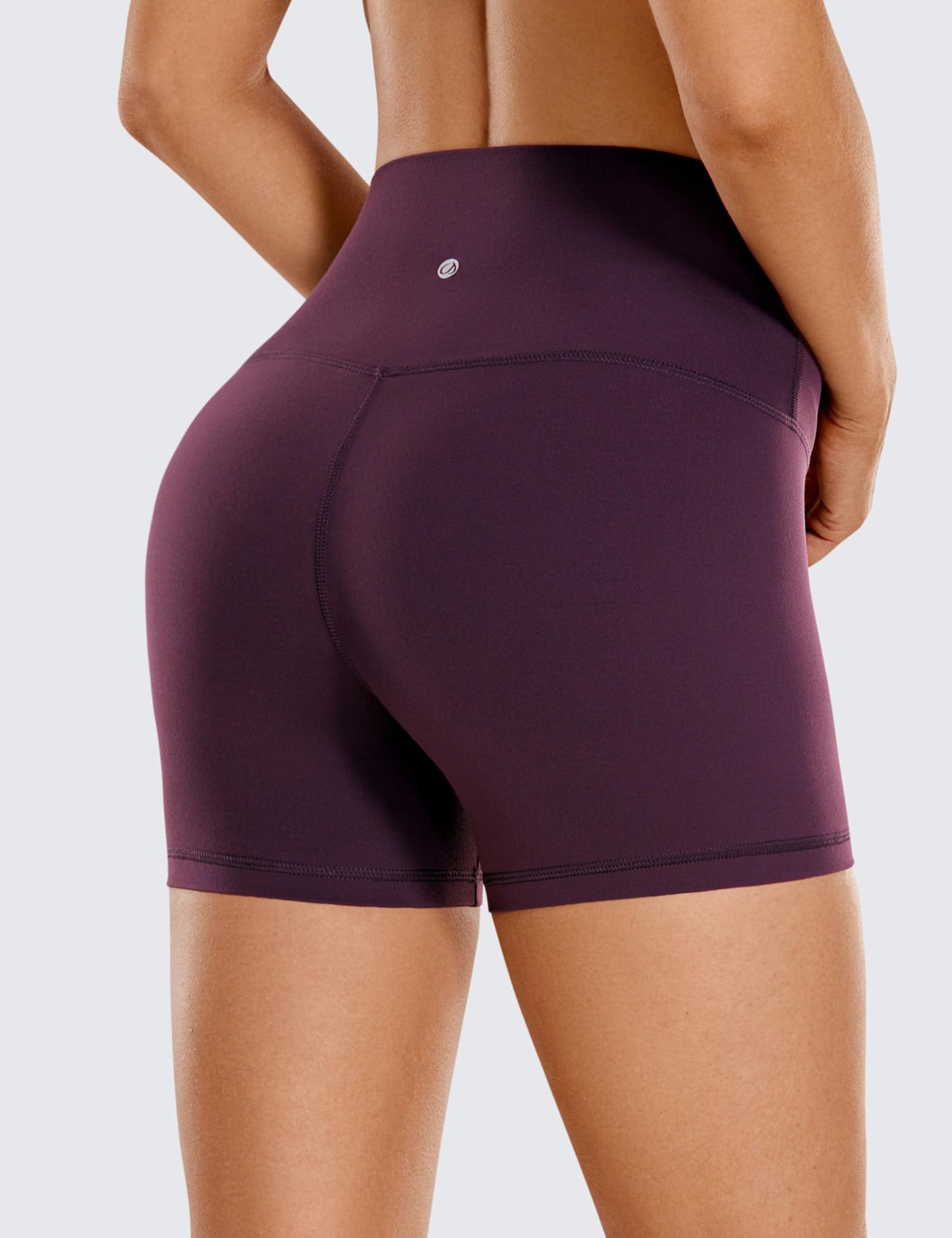CRZ YOGA Butterluxe Biker Shorts 4" Deep Purple Medium