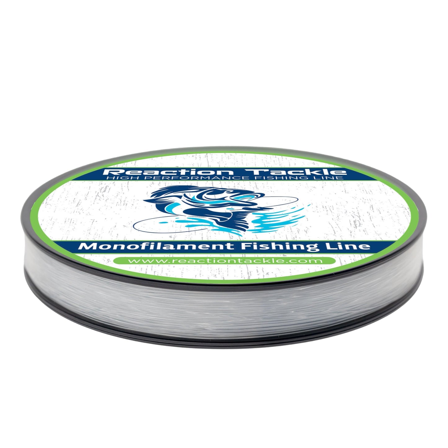 Reaction Tackle Monofilament Fishing Line - Premium Nylon Mono Line, Strong & Abrasion-Resistant, Low Memory for Smooth Long Casts - Freshwater & Saltwater - Clear | 6lb (350 Yards)