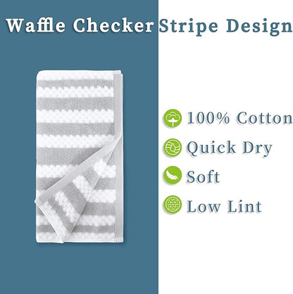 Striped Washcloths for Bathroom