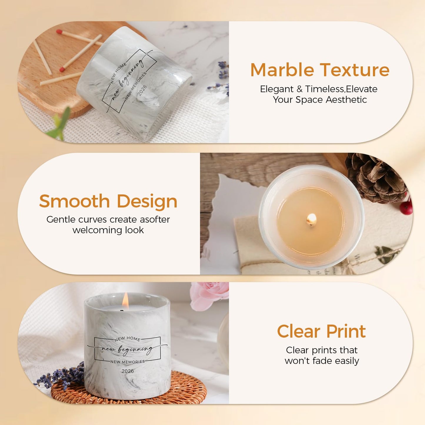 House Warming Gifts New Home 2026 - Housewarming Candle Gift for Women, Men, Friend, Family, New Neighbor - New Homeowner Gift Ideas House Warming Party Decor Ceramics Lavender Scented Candle