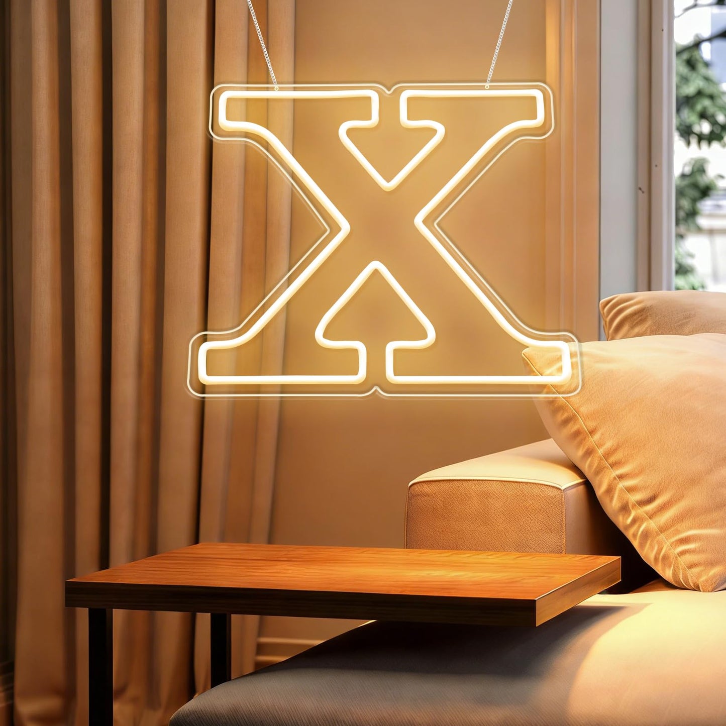 RumonZS Light Up Letters X LED Letters Lights Neon Sign 26 Alphabet 12.4"Decorative Lighted Alphabet for Wedding Party Birthday Bar Christmas Home Decor Letter Lights (Warm White)
