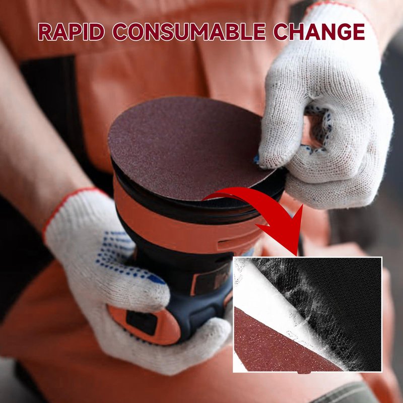 POTUINOM 5 Inch No Hole Sanding Disc 400 Grit,Hook and Loop Sand Paper for Random Orbital Sander 100 PCS