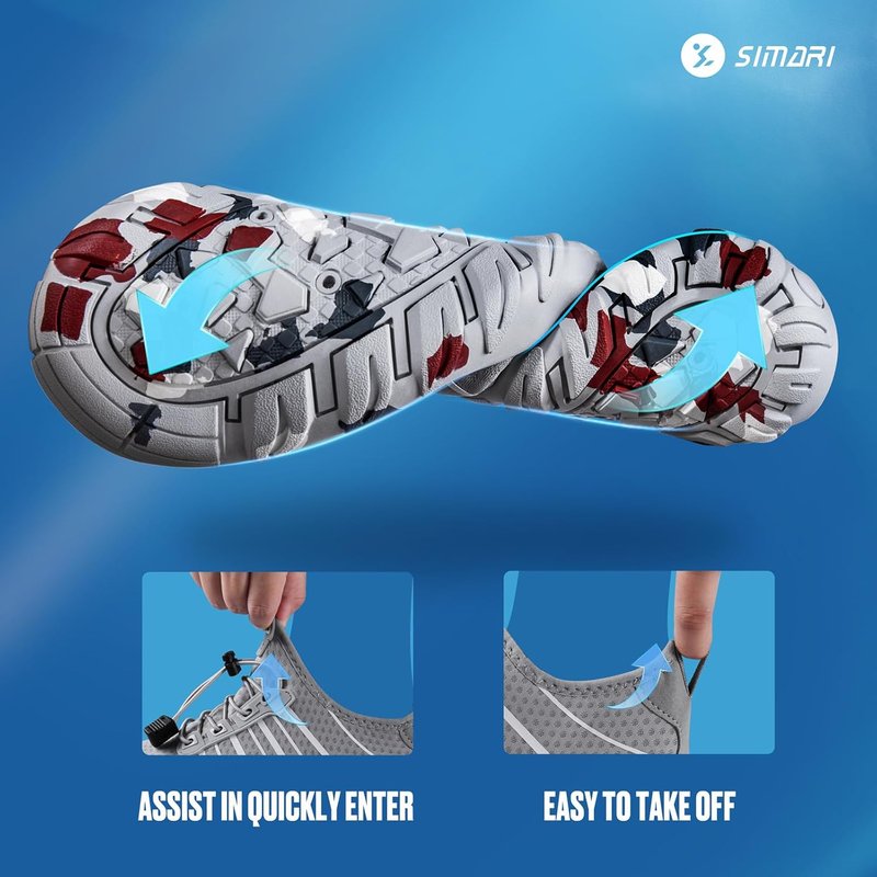Water Shoes for Men & Women - Lightweight Quick-Dry Aqua Socks for Surfing, Swimming & Beach Sports | Non-Slip Design