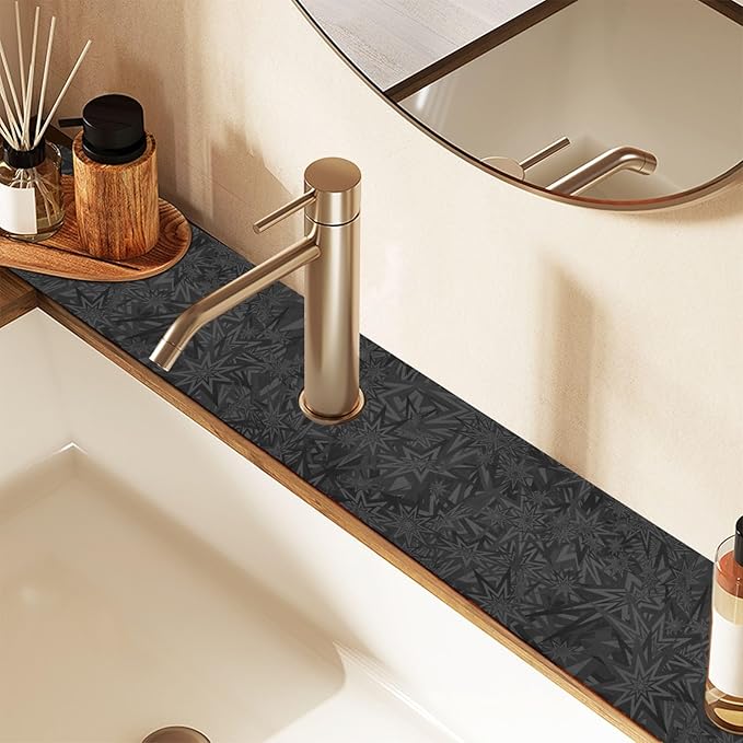 Kitchen Sink Splash Guard 1 PC 30 Inch Sink Faucet Mat Splash Guard