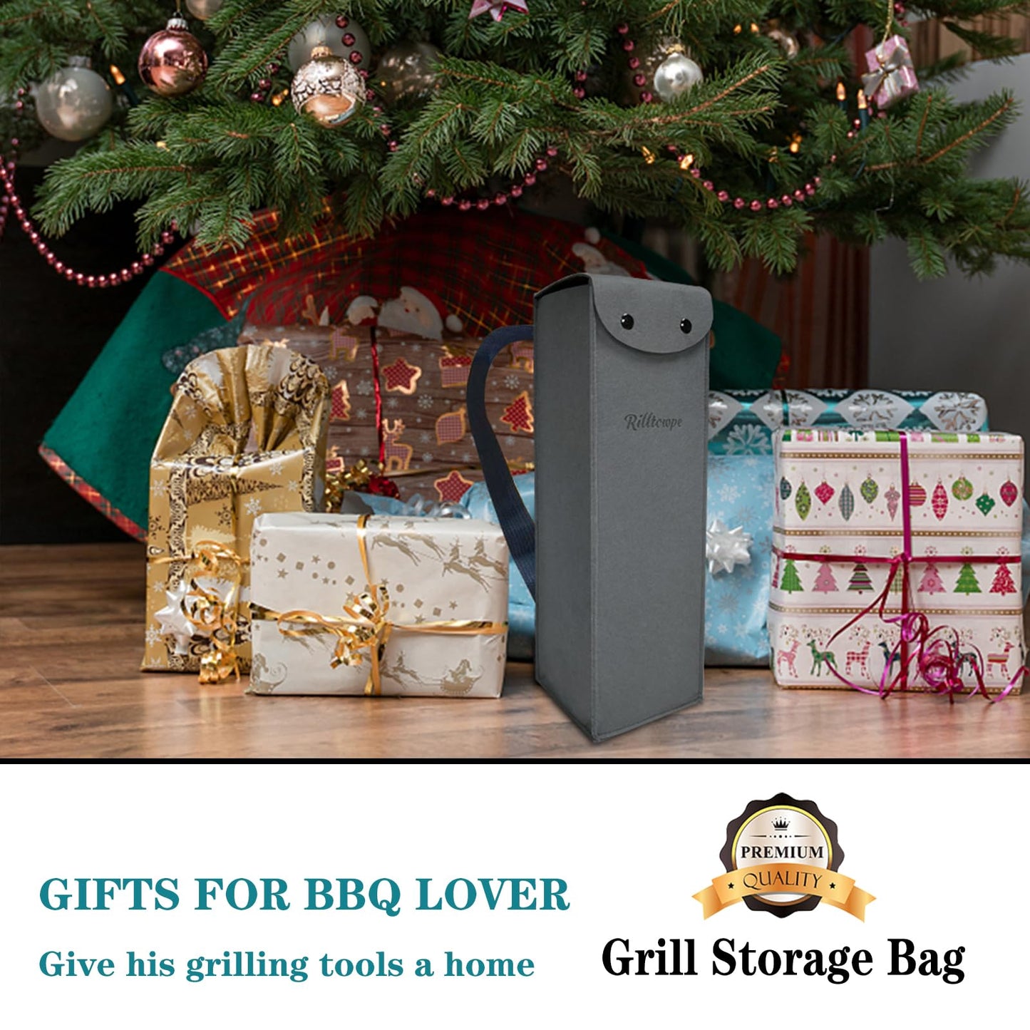 Grill tool bag，BBQ tool storage，Grilling Bags for Outdoor Grilling, Grill tool storage， BBQ tool bag， grill utensil storage,Foldable Grill Bag for Camping and Hiking BBQ.