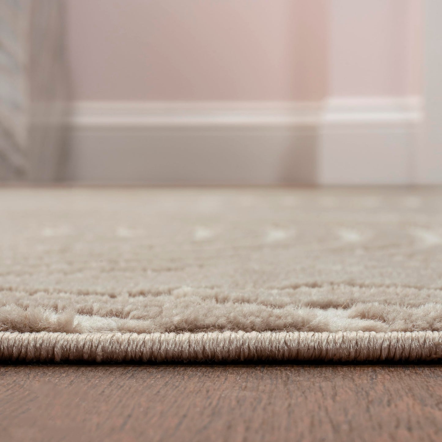 JONATHAN Y Art Deco Striped Arches Indoor Area Rug 3X5 Beige/Cream, Ariana MidCentury High-Low Two-Tone for Living Room, Bedroom, Kitchen, Easy-Cleaning, Pet-Friendly, Non-Shedding SND100A-3