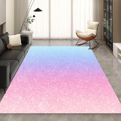 kxry Area Rugs 2X3 Feet, Pink Galaxy Gradient Glitter Soft Machine Washable Rugs Rainbow Tie Dye Ombre Non Slip Foldable Floor Carpet for Living Room Bedroom Dining Room Dorms Nursery Rooms Office