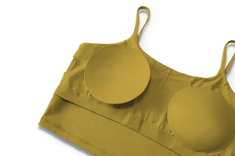 ECOPARTY Wirefree Padded Yoga Sports Bra for Women - Moisture Wicking Quick Dry Workout Crop Tank Camisole