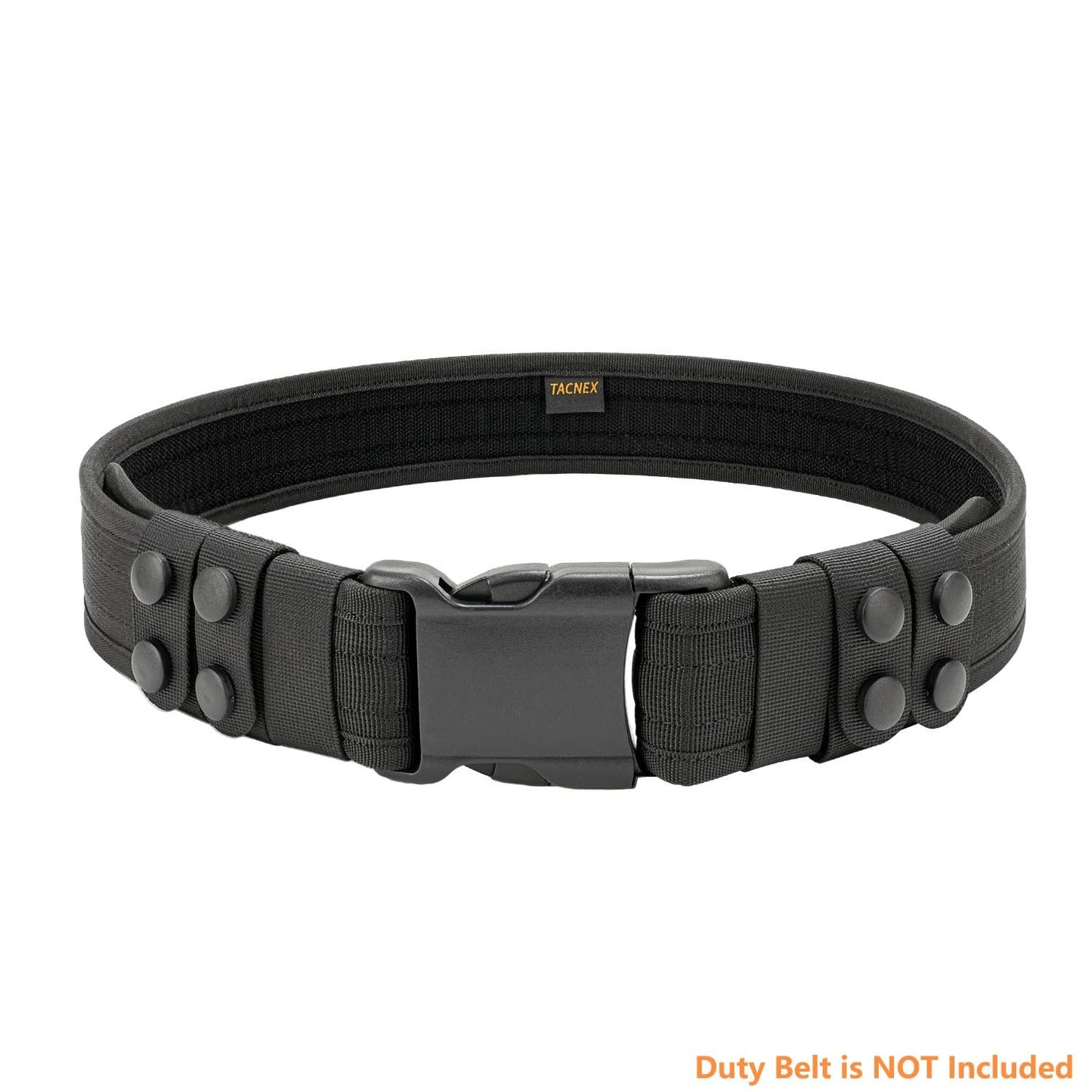 TACNEX 1.5" Duty Belt Keepers w/Double Snaps for Utility Belt Loop Stays Heavy Duty Nylon Tactical Underbelt Holder Retainer Band