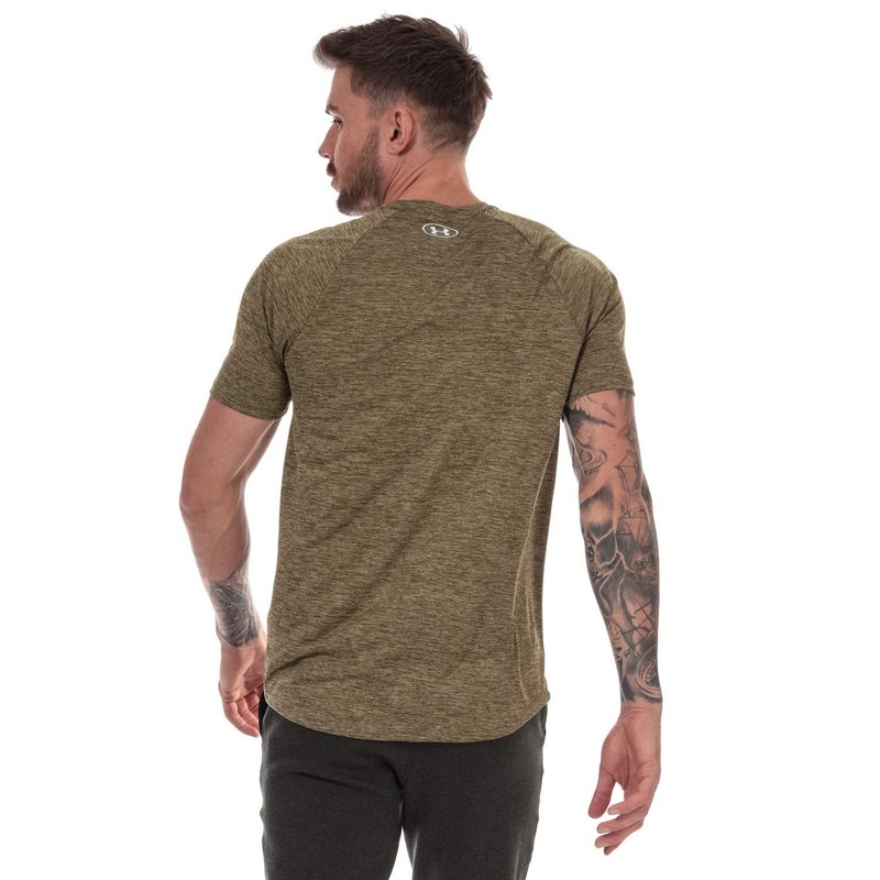 Under Armour Men's Tech 2.0 Short-Sleeve T-Shirt , Outpost Green (331)/White, X-Small