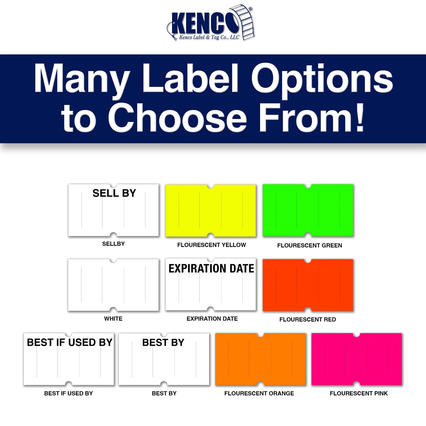 Kenco BK 1 Line Price Gun Kit - Includes 6,000 Labels, 2 Ink Rollers, Label Scraper - 8 Digit Labeler for Pricing, Dating, and Coding (BK-1 KIT Standard)