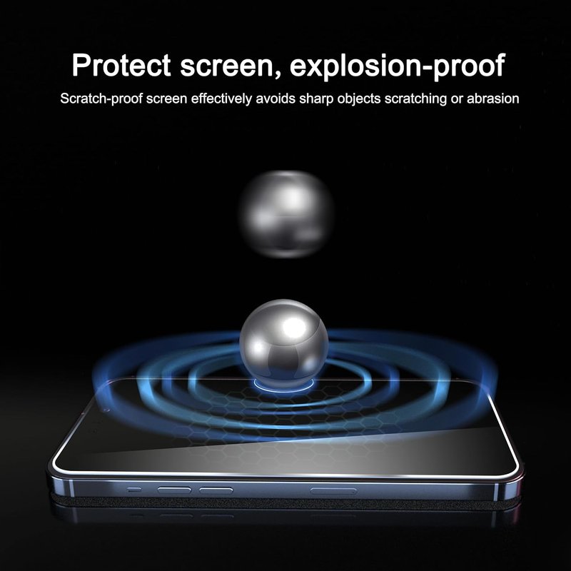 iPhone 17 Pro Max Privacy Screen Protector - 3 Pack Anti-Spy Tempered Glass with Camera Lens Protectors | 6.9 Inch