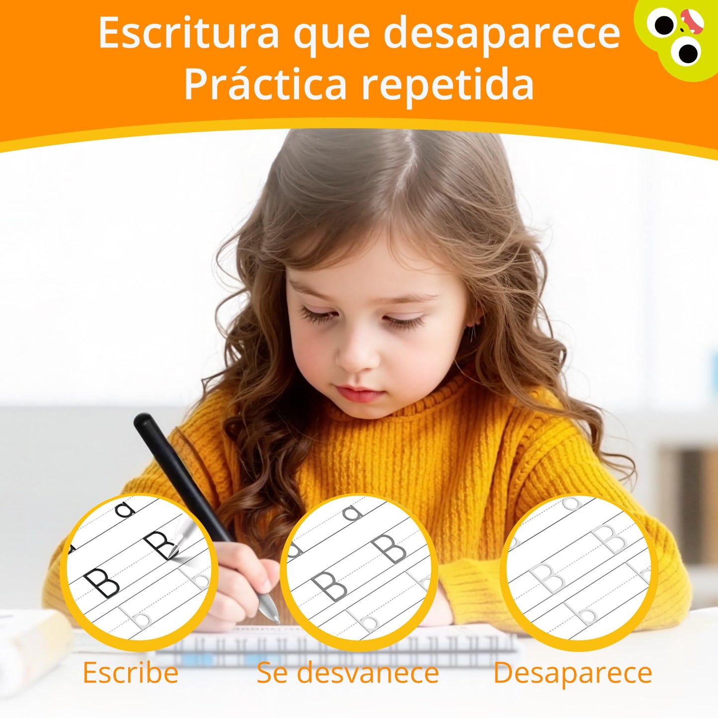 Timetome Large Magic Grooved Writing Practice for Kids 3-5 – Spanish Edition | Grooved Writing Books Ages 6-8, Handwriting Practice for Kids 5-7, Preschool Tracing Workbook for Boys & Girls