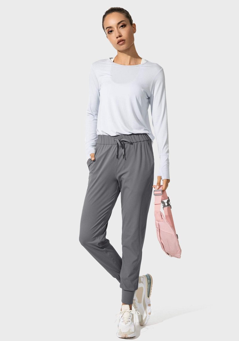 SANTINY Women's Joggers Pants Pockets Drawstring Running Sweatpants for Women Lounge Workout Jogging(Dark Grey_XXL)