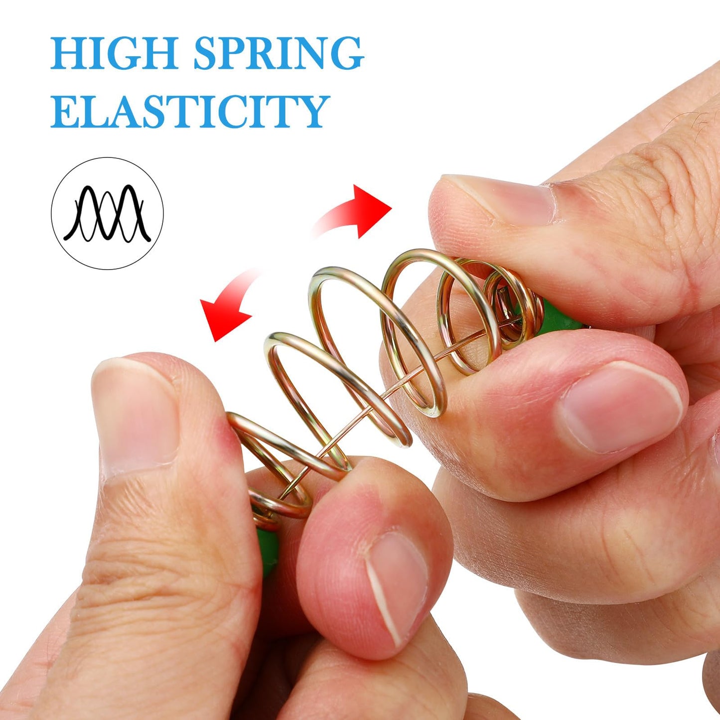 Toyvian Fishing Feeder Bait Cage - 12pcs Olive Shape Carbon Steel Spring Fishing Bait Traps Holder Carp Feeder with Glow Beads for Carp Lure Accessories