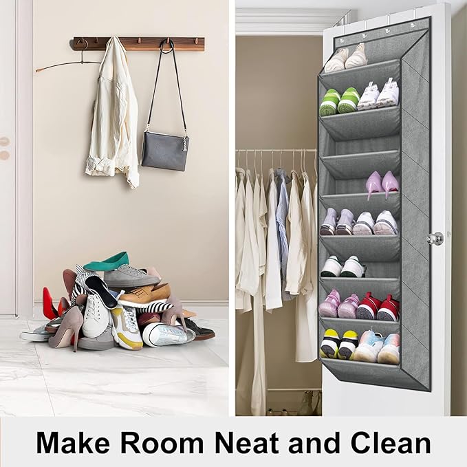 SLEEPING LAMB Over The Door Shoe Organizer