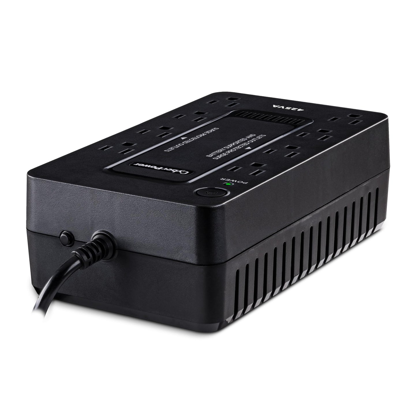 CyberPower ST425 Standby UPS System, 425VA/260W, 8 Outlets, Compact, Black