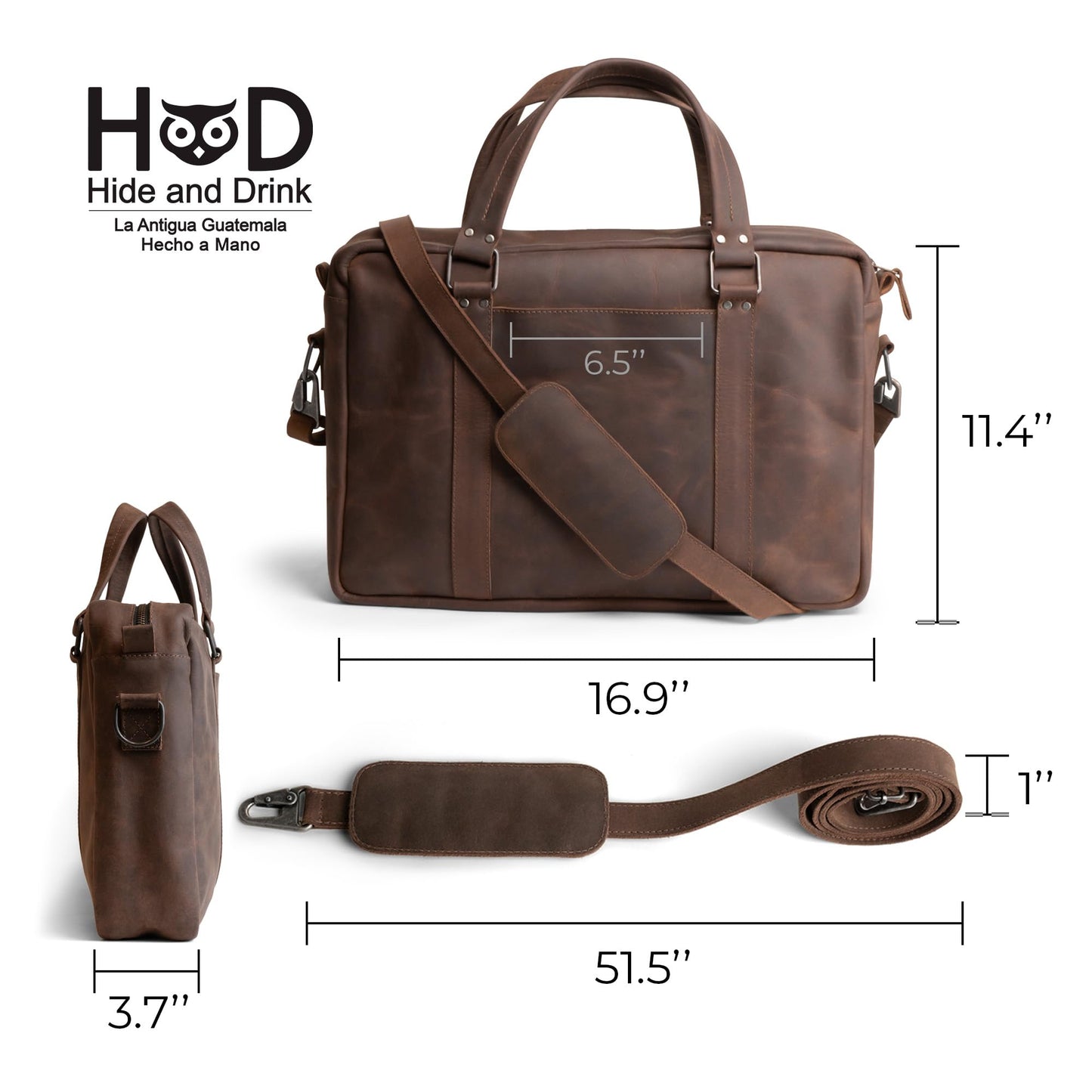 Leather Briefcase for Men with Shoulder Strap, Crossbody Laptop Bag for Mens, Computer Brief Case for Work, Men's Briefcases, Brown Messenger Bags Professional, Genuine Satchel for Women, Office Cases