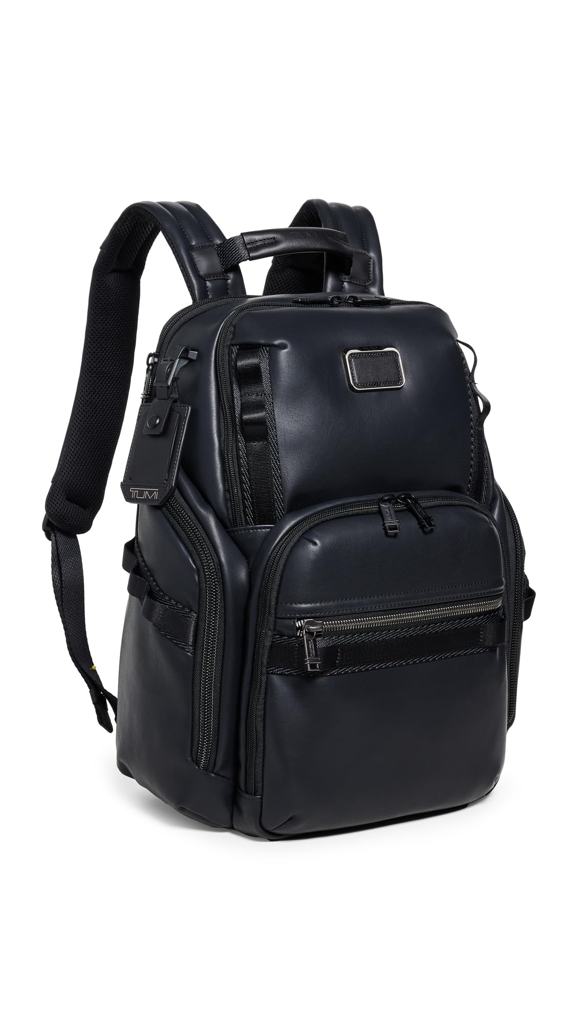 TUMI - Alpha Bravo Search Backpack - Laptop Backpack for Men & Women - Backpack for Work & Travel - 17.0" X 14.0" X 8.3" - Black Leather