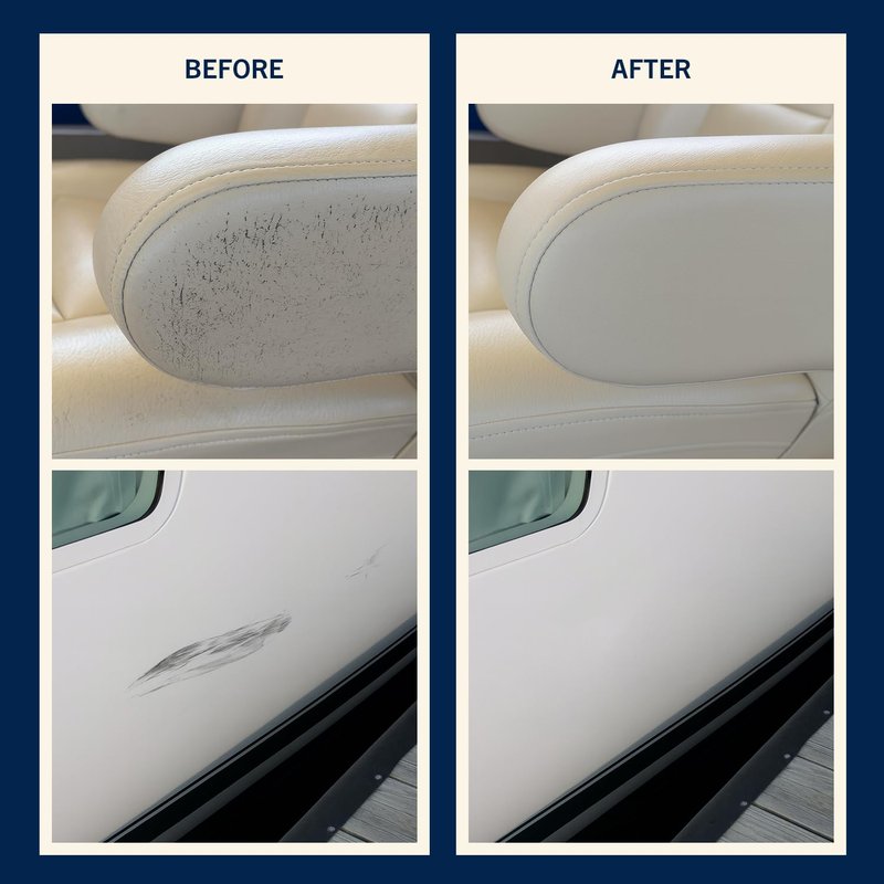 RainierSupplyCo Boat Scuff Eraser - Magic Boat Erasers for Cleaning Seats, Hulls, & Interiors - Non-Toxic & Safe for Vinyl, Leather & Fiberglass Surfaces - Ideal for Pontoon and Marine Cleaning Kits