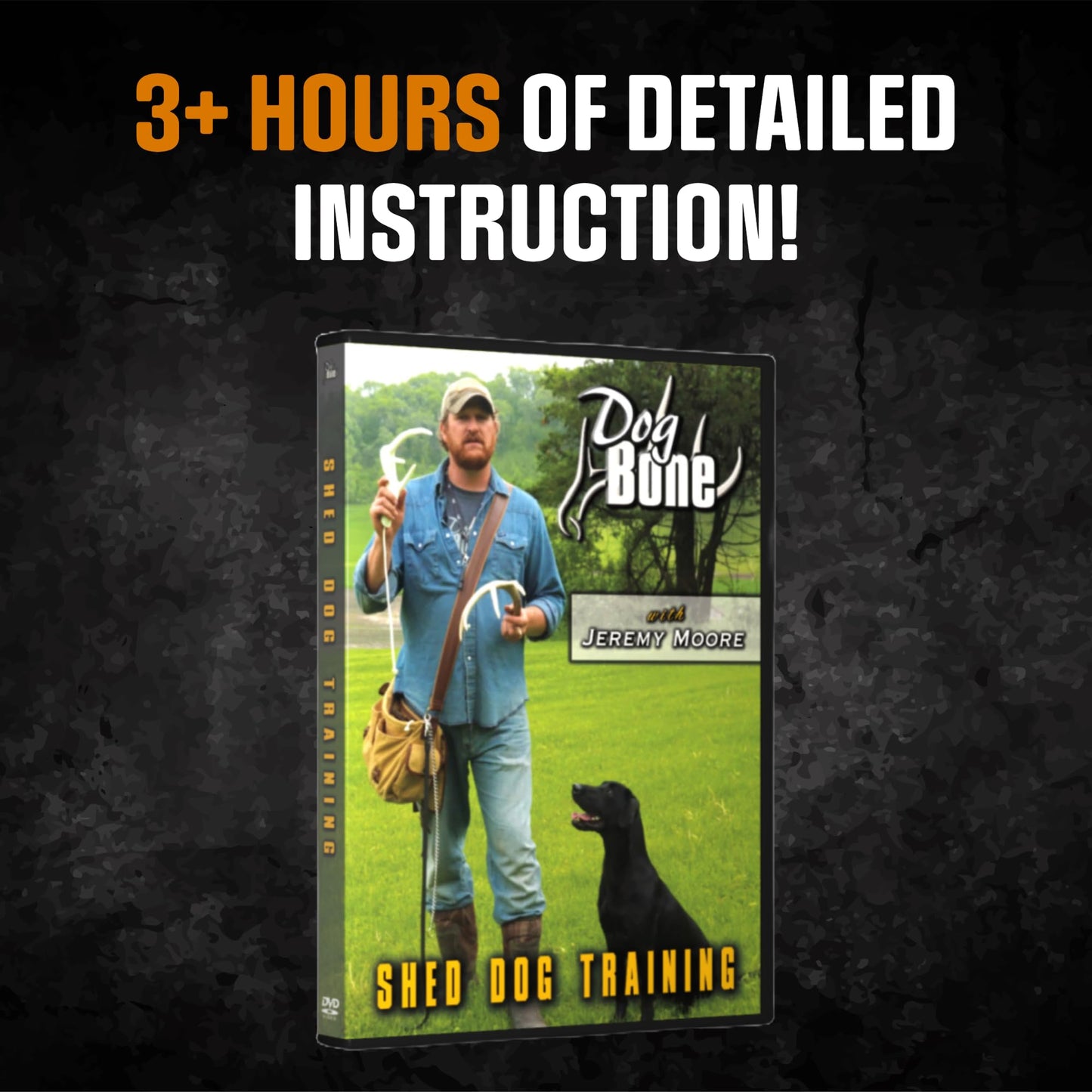 DogBone Shed Dog Training Instructional DVD (3+ Hours) | Dog Training Kit | Hunting Dog Accessories | Dog Scent Training Kit | Deer Hunting Accessories | Dog Training Tools